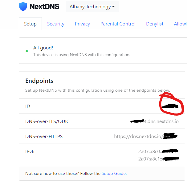 NextDNS Configuration